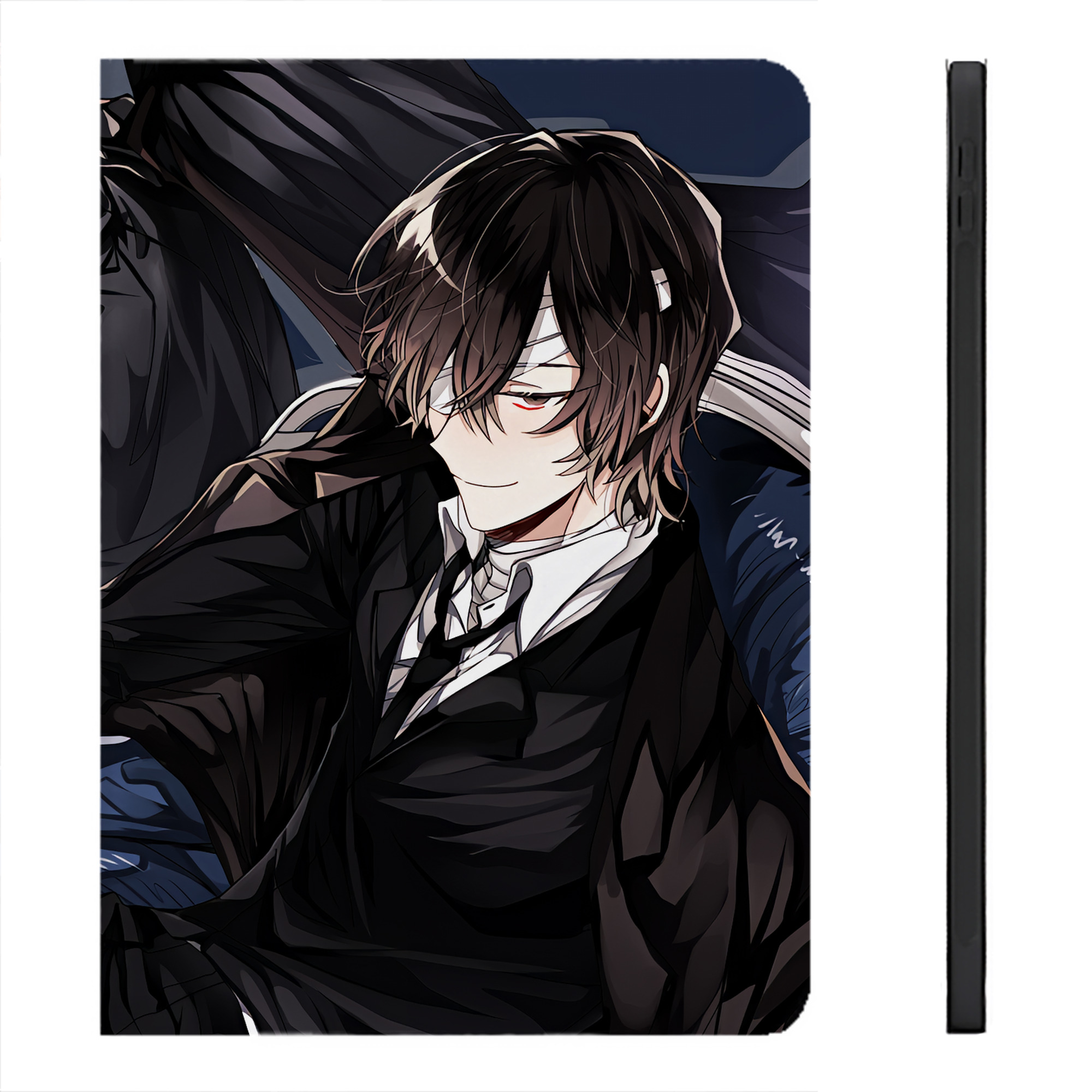 （画像用） 文豪ストレイドッグス Bungo Stray Dogs IPadケース ペンホルダー付き ブックスタイルデザイン